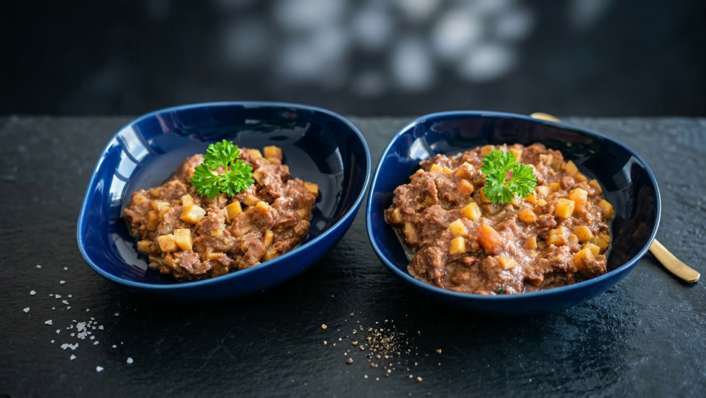 FRED Nassfutter von Fred & Felia im Napf serviert